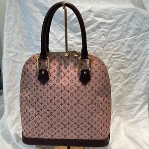 Authentic Louis Vuitton Monogram Mini Lin Armao bag (Alma shape)